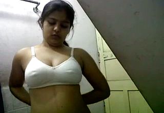 Hot punjabi teen babe with sexy big tits undresses for her boyfriend